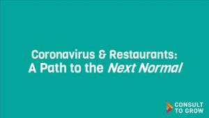 Coronavirus & Restaurants: A Path to the Next Normal