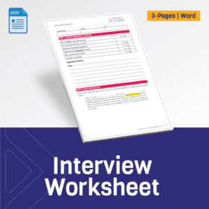 Restaurant Interview Worksheet