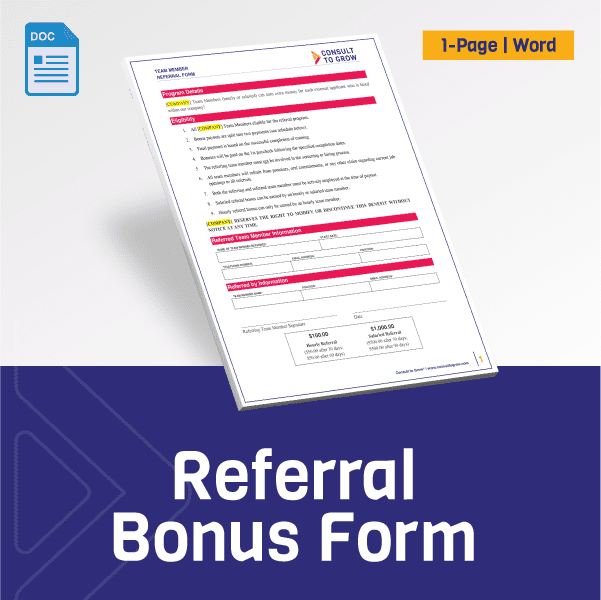 Referral Bonus Form