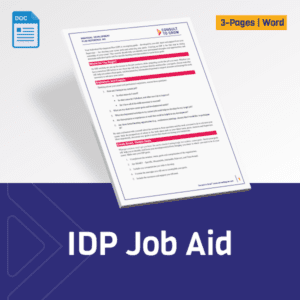 Restaurant IDP Job Aid