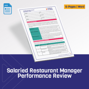 Restaurant Performance Review for Salaried Manager Evaluation