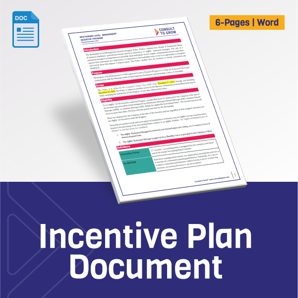 Incentive Plan Document
