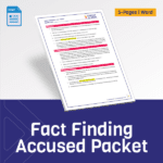 Fact Finding Accused Packet