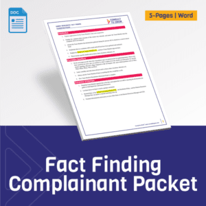 Fact Finding Complainant Packet