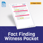 Fact Finding Witness Packet