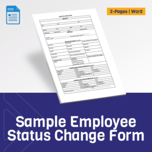 Sample Employee Status Change Form
