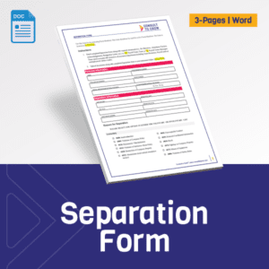 Restaurant Employee Separation Form