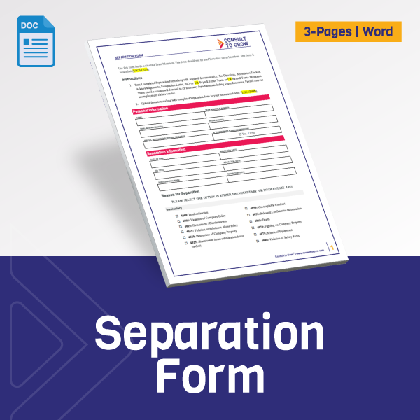 Separation Form